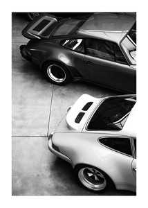  Porsche Vintage B&W